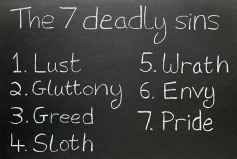 seven sins list|7 Deadly Sins .